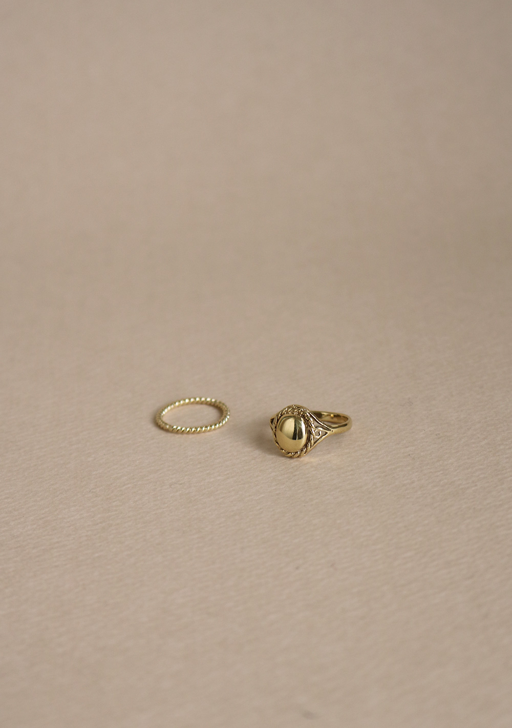 Select Ring 006 &quot;Plated Gold + Silver 925&quot;