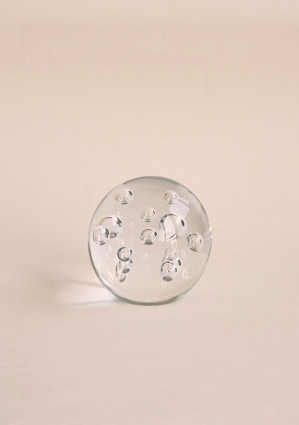 Glass Bubble Paper Weight