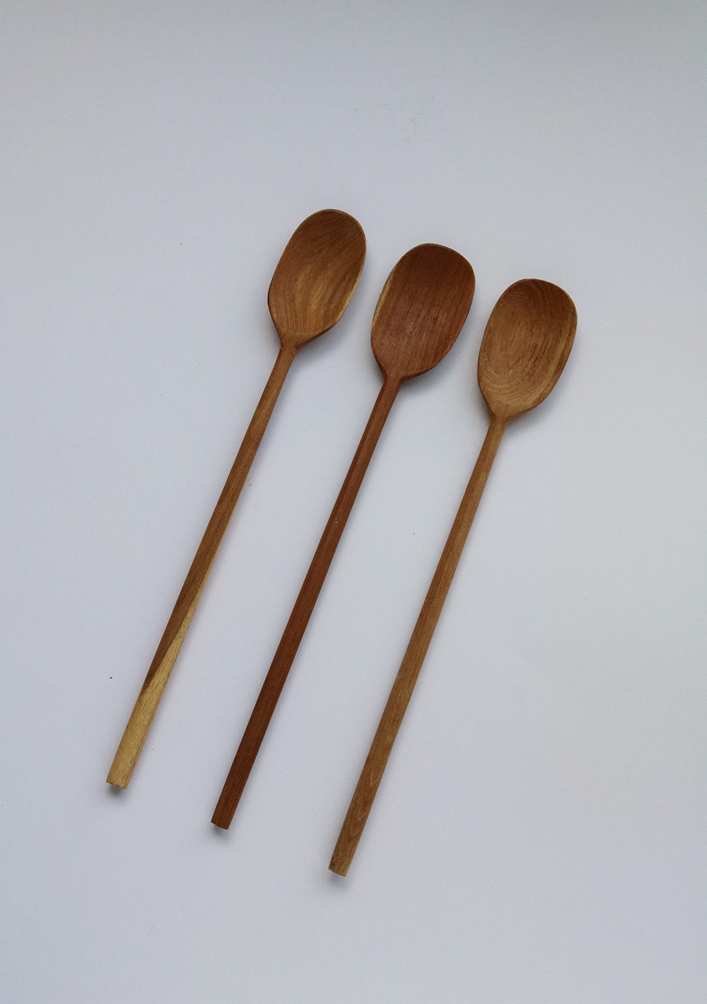 Long wood spoon